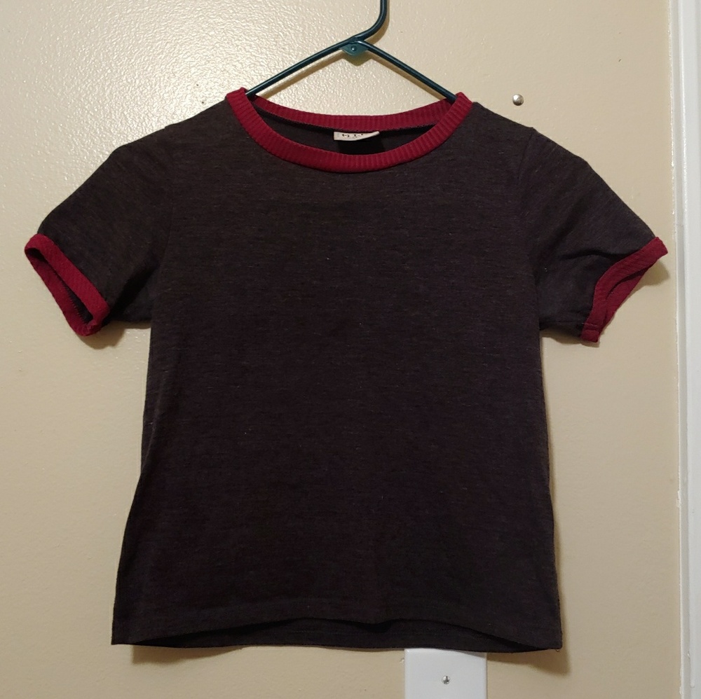 cropped ringee tee